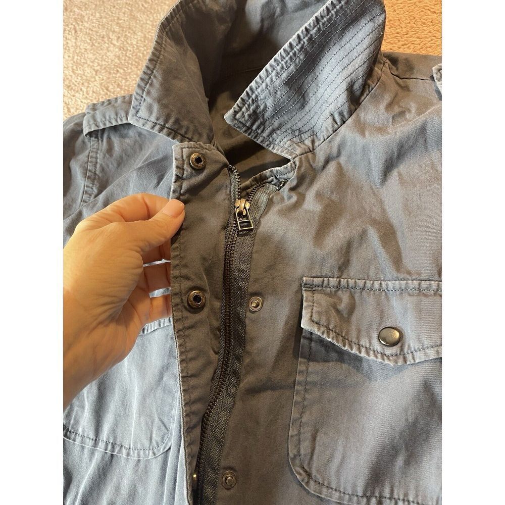 Lily Aldridge for Velvet Graham Spenser Womens Utility Dark Blue Jacket Size S - Picture 9 of 11